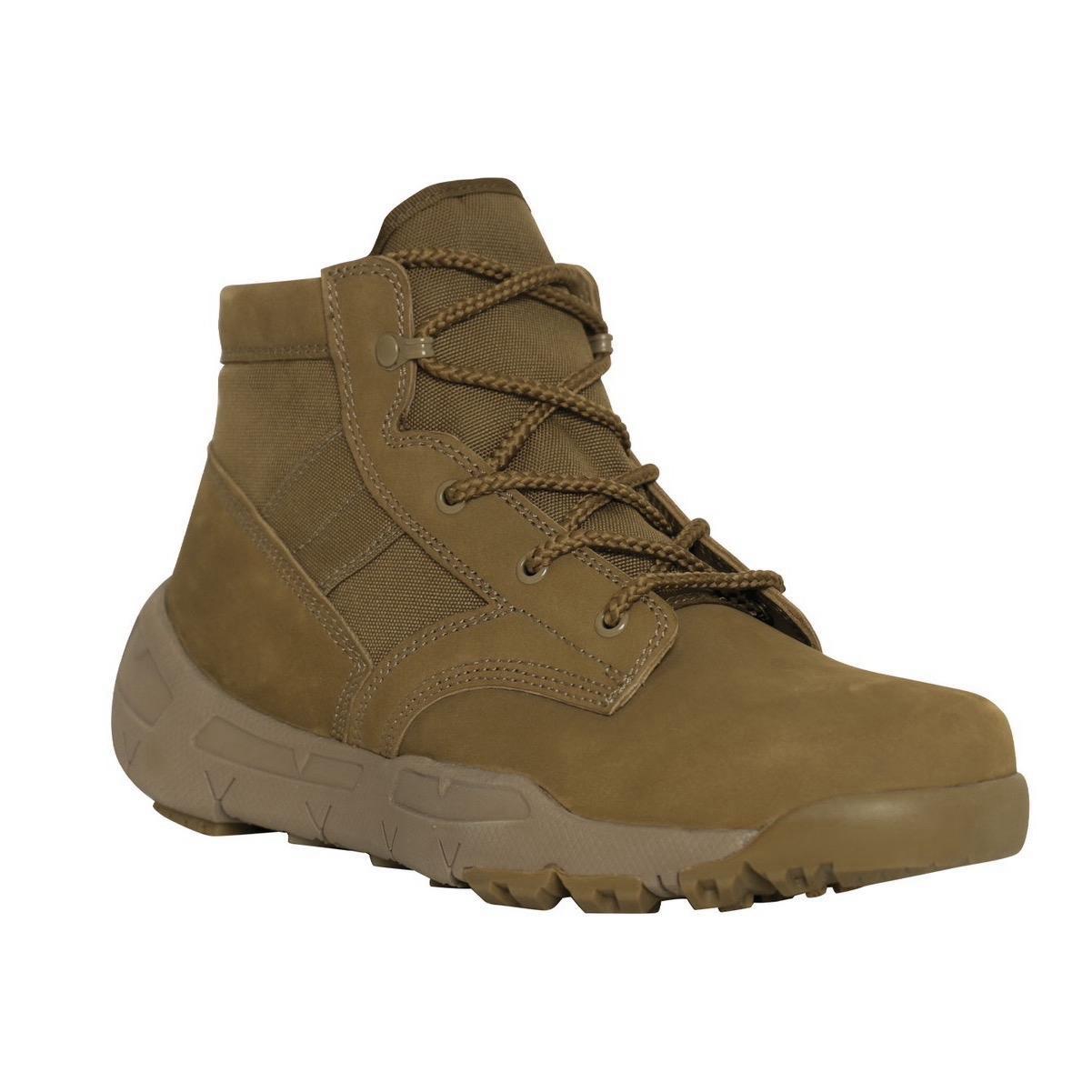 ROTHCO V-Max Lightweight Tactical Boots 6 Inch - Coyote Brow Hiking Tactical Boot - Walking Shoes, Boy Comfort Footwear Design