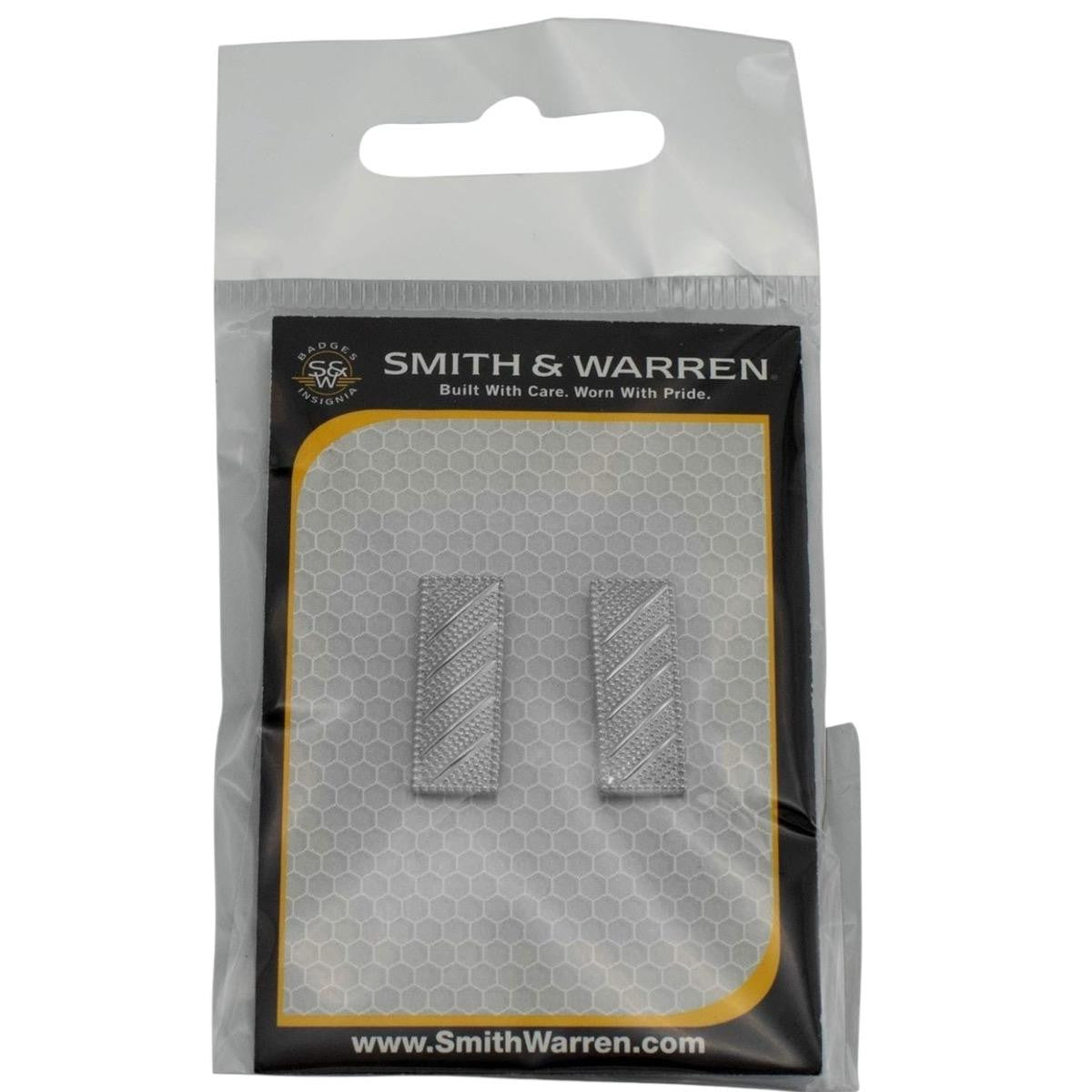 Smith & Warren 3/4" H Lieutenant Bars Collar Brass Rank Insignia Embossed