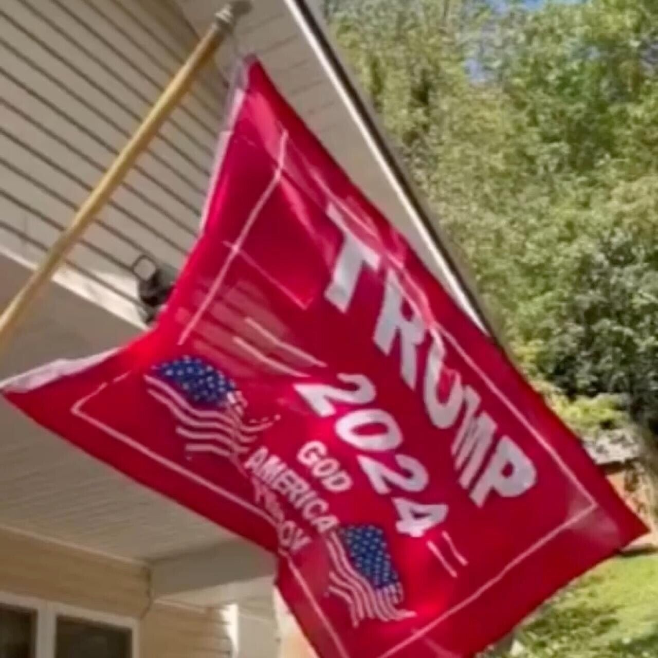 Trump 2024 God American Freedom Presidential Campaign Flag Banner 3’x5’ Feet