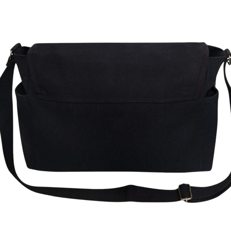 Rothco Distressed U.S. Flag Canvas Messenger Bag 15" x 11" x 6" with Adjustable Shoulder Strap, Brass Hardware, and Hook and Loop Closure