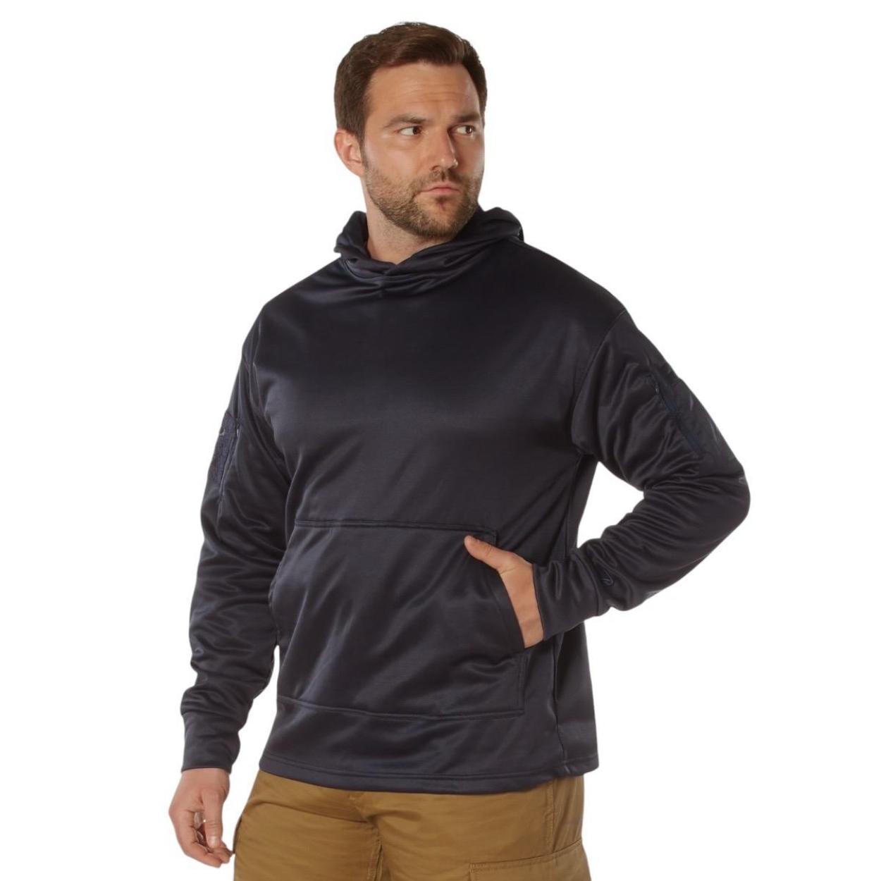 Rothco Concealed Carry Midnight Camo Hoodie - Men's Classic Casual Plain Sweatshirt, Unisex Longsleeves Sweaters Top cool graphic