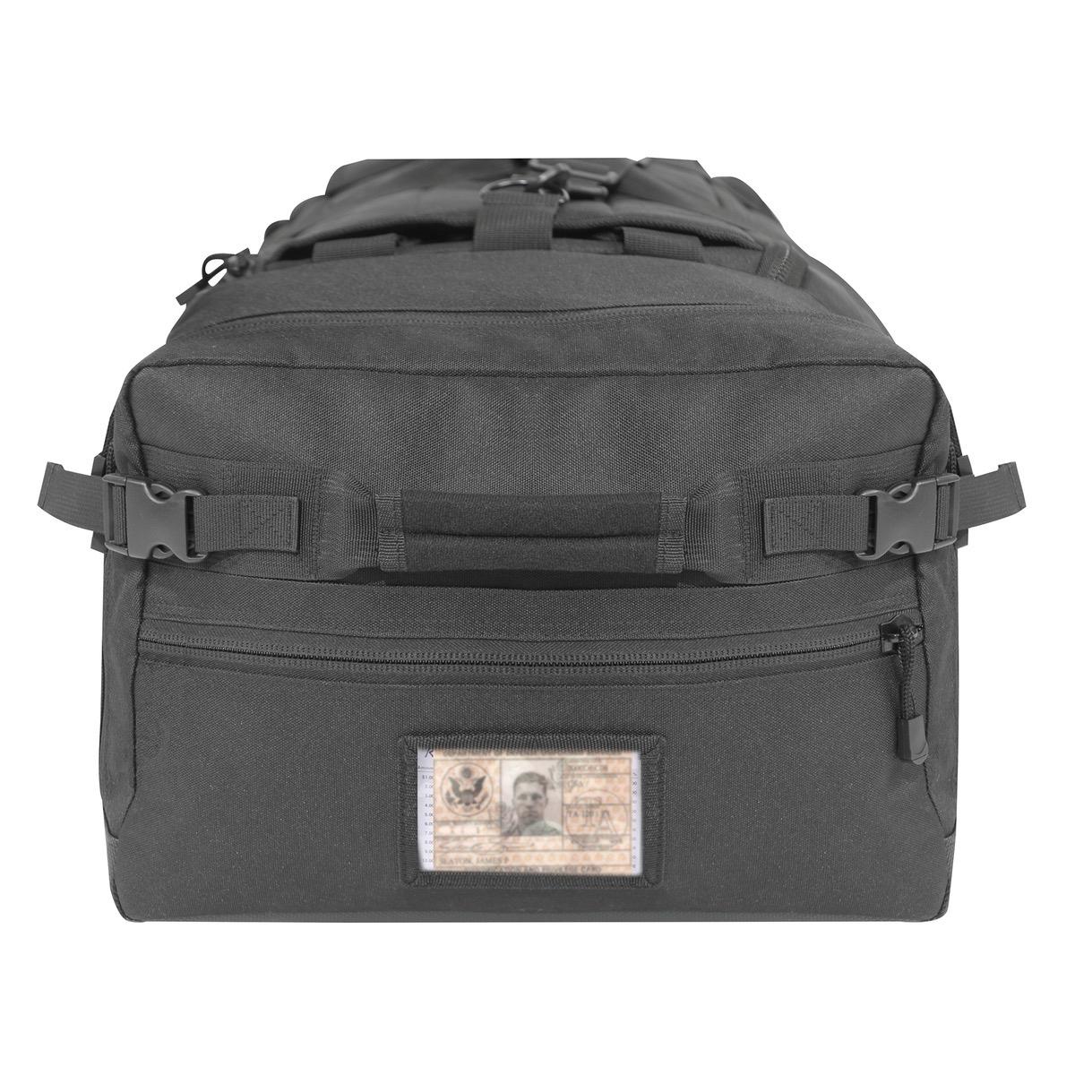 Rothco Tactical Defender Duffle Bag - Black, Camping & Military Style, Waterproof & Durable, Multiple Compartments