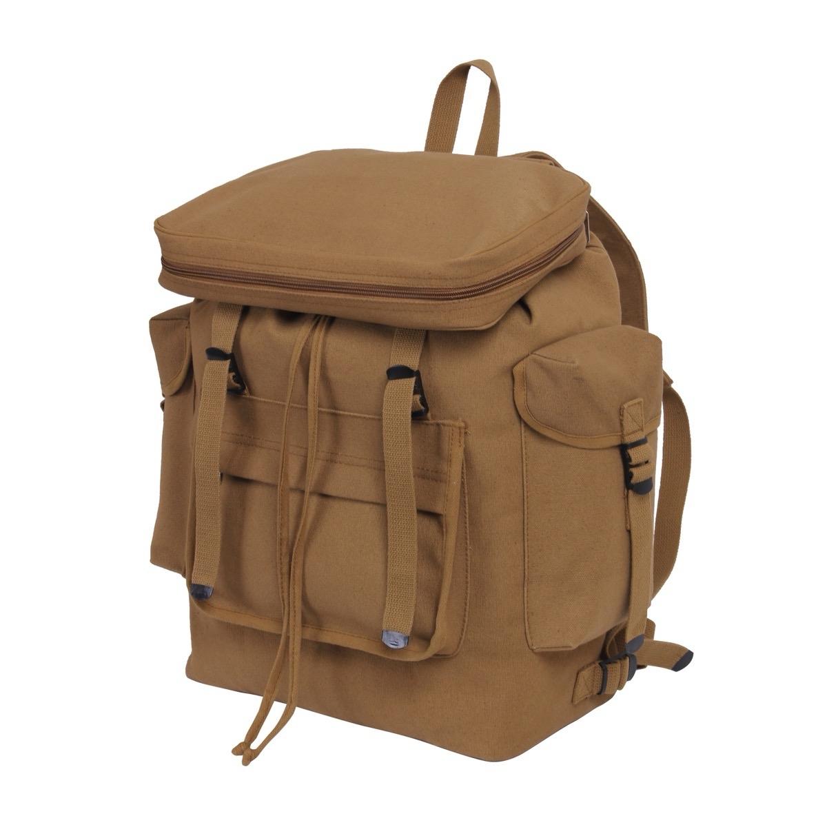 Rothco Canvas European Style Rucksack, Heavyweight Canvas Material