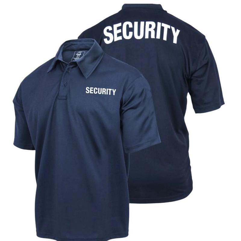 Rothco Moisture Wicking Security Polo Shirt - Rothco Menswear Short Sleeve Uniform Shirt