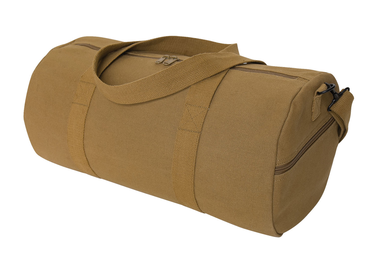 Rothco Canvas Shoulder Duffle Bag Heavy-Duty Canvas Shoulder Duffle Bag Military Style Duffle Bag All-In-One Storage Bag Durable Heavyweight Canvas Fabric Traveling Camping In The Woods, Or Working Out In The Gym Bag