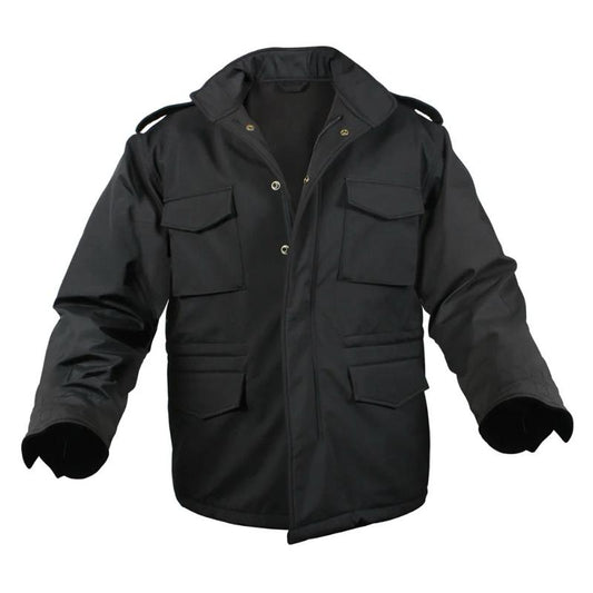Rothco Soft Shell Tactical M-65 Field Jacket - Colors Black, Olive Drab, Coyote Brown, Menswear Coat