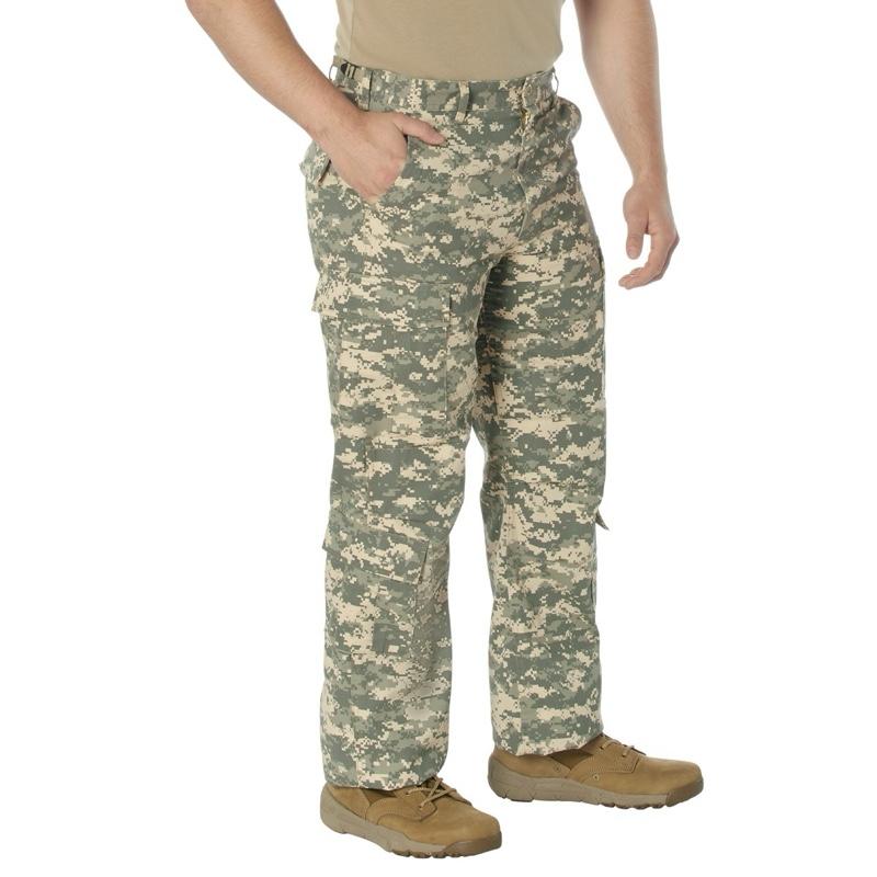 Rothco Men’s Vintage Paratrooper Cargo Fatigue Pants ACU Digital Camo - Menswear Cargo Trouser, Men’s Casual Cargo Camouflage Pants