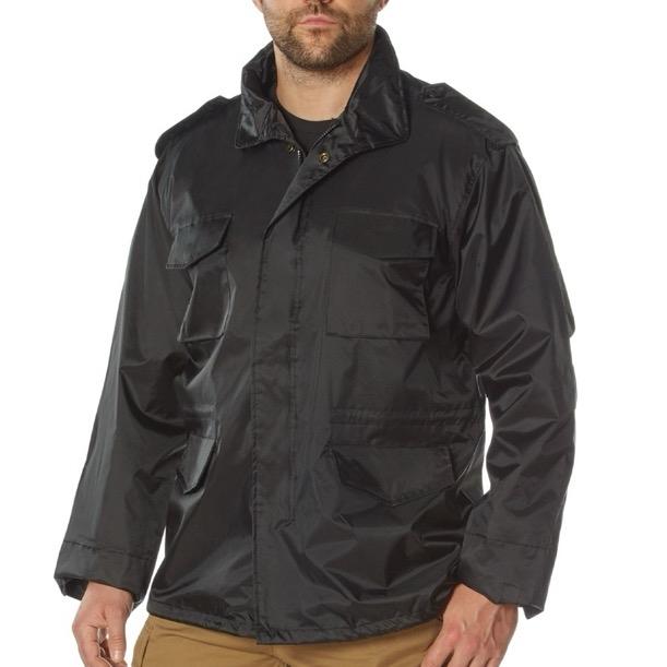 Rothco M-65 Storm Jacket Black - Menswear Rain Coat
