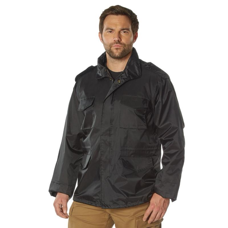Rothco M-65 Storm Jacket Black - Menswear Rain Coat