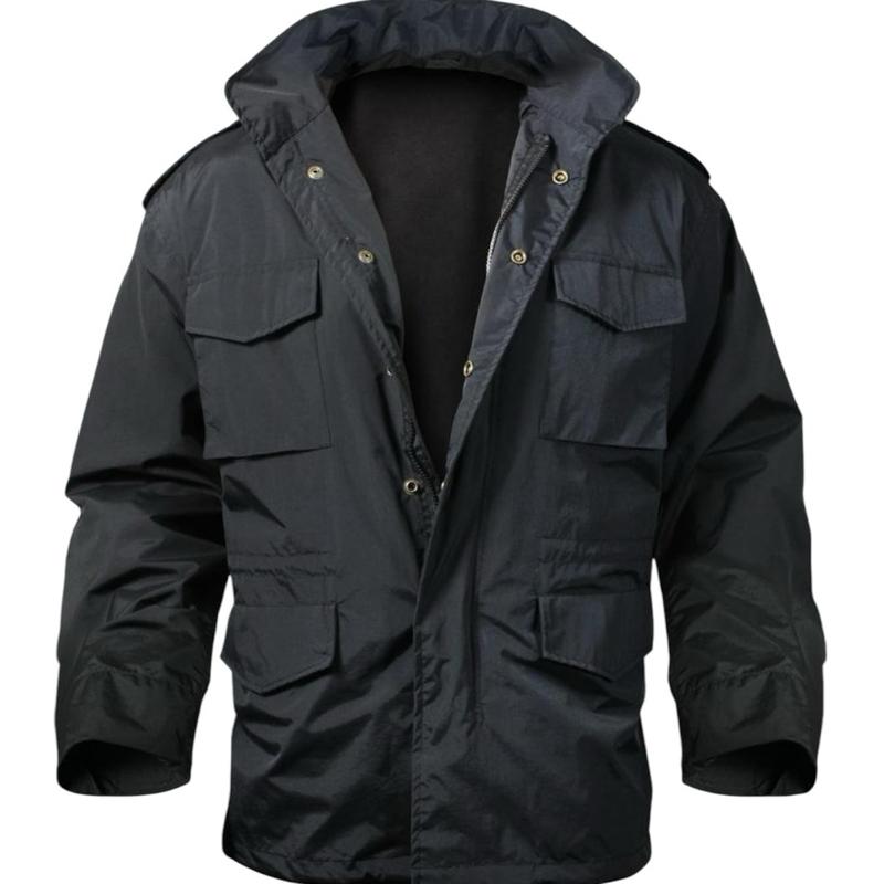 Rothco M-65 Storm Jacket Black - Menswear Rain Coat