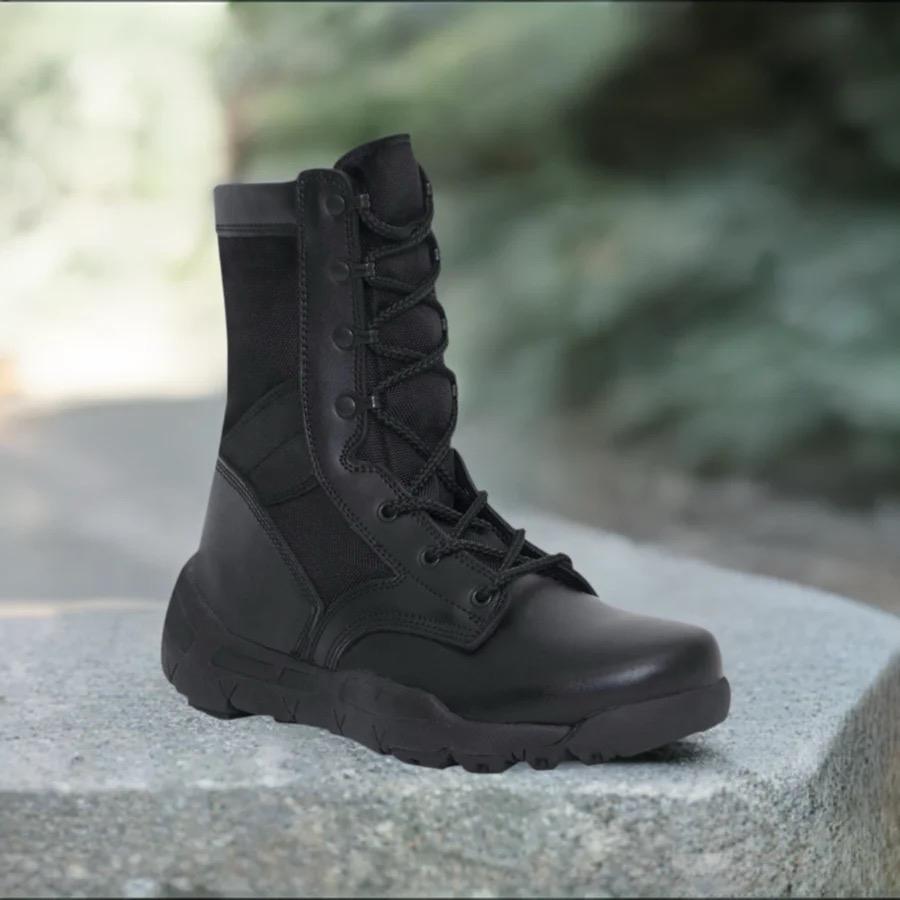 Rothco V-Max Lightweight Tactical Boots - 8 Inch Boot Black, Coyote Brown, Desert Sand, 7 Eyelets, Removable Insole, Padded Collar - Footwear Boots