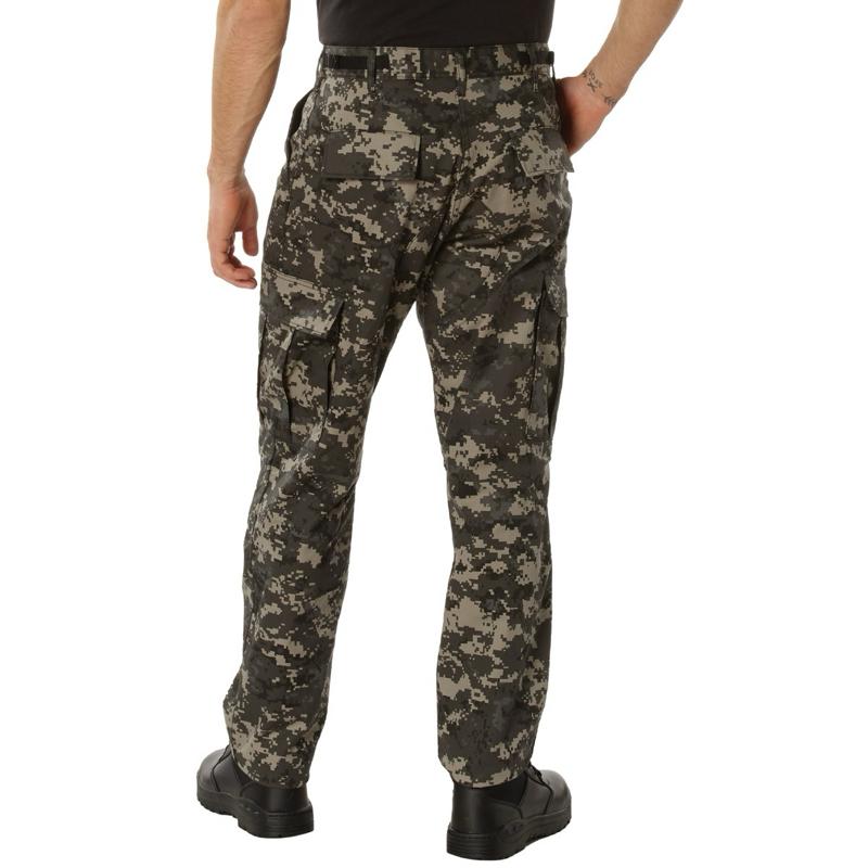 Rothco Digital Camo Tactical BDU Pants Subdued Digital Camo - For Men or Women Camouflage Cargo Outdoor BDU Pant