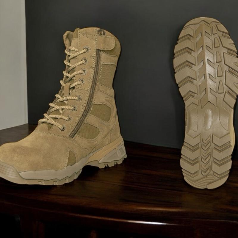 Rothco Forced Entry Composite Toe Boots with Side Zip Coyote Brown, Tactical Boot - 8 Inch