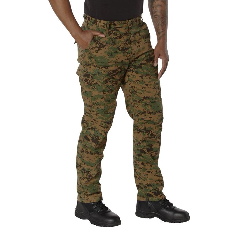 Rothco Digital Camo Tactical BDU Pants Sky Blue Digital Camo - For Men or Women Camouflage Cargo Outdoor BDU Pants