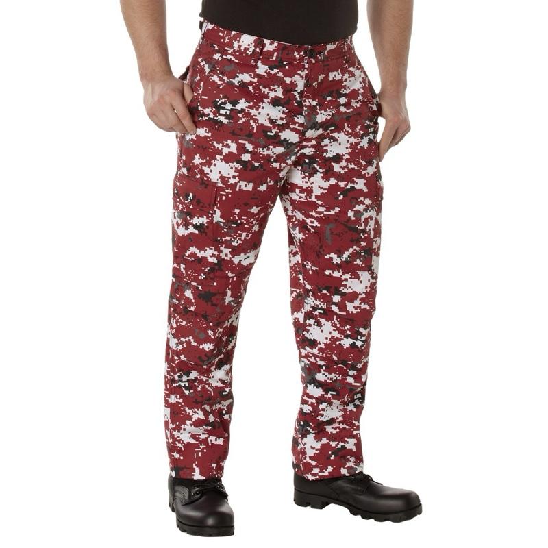 Rothco Digital Camo Tactical BDU Pants Midnight Digital Camo - For Men or Women Camouflage Outdoor BDU Cargo Pant