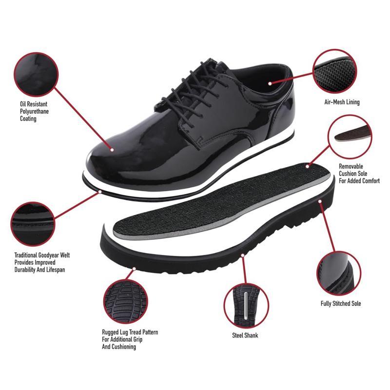 Rothco Uniform Oxford Work Shoes, Boots Work Sole Classic, Stylish Footwear Boot for Men Comfort Design Closed Walking Shoes Boy Chef Boot