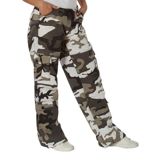 Rothco Womens Paratrooper Colored Camo Fatigues Pants Multiple Colors And Sizess,   Comfortable Lightweight Drawstring Pant Womenswear