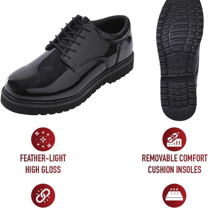 Rothco Uniform Oxford Work Shoes, Boots Work Sole Classic, Stylish Footwear Boot for Men Comfort Design Closed Walking Shoes Boy Chef Boot