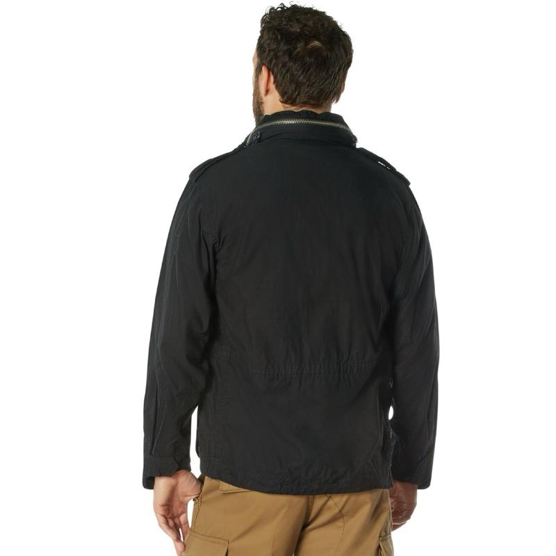 Rothco Vintage Lightweight M-65 Field Jacket - Available in Black, Woodland Camo, Sage Green, Tiger Stripe Camo Menswear