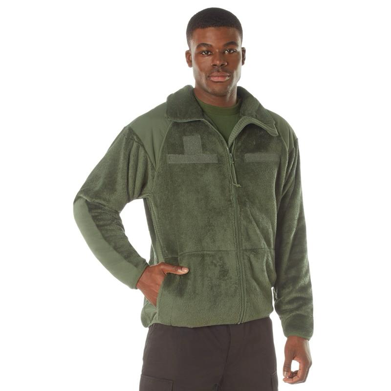 Rothco Generation III Level 3 ECWCS Fleece Jacket - Olive Drab, 100% Nylon, 4 Pockets, Collared Neck, Rugged Material, Suitable for Cold Weather - Zipper, Outdoor, Soft, Coats, Shell, Mesh, Elastic, Clothes, Breathable