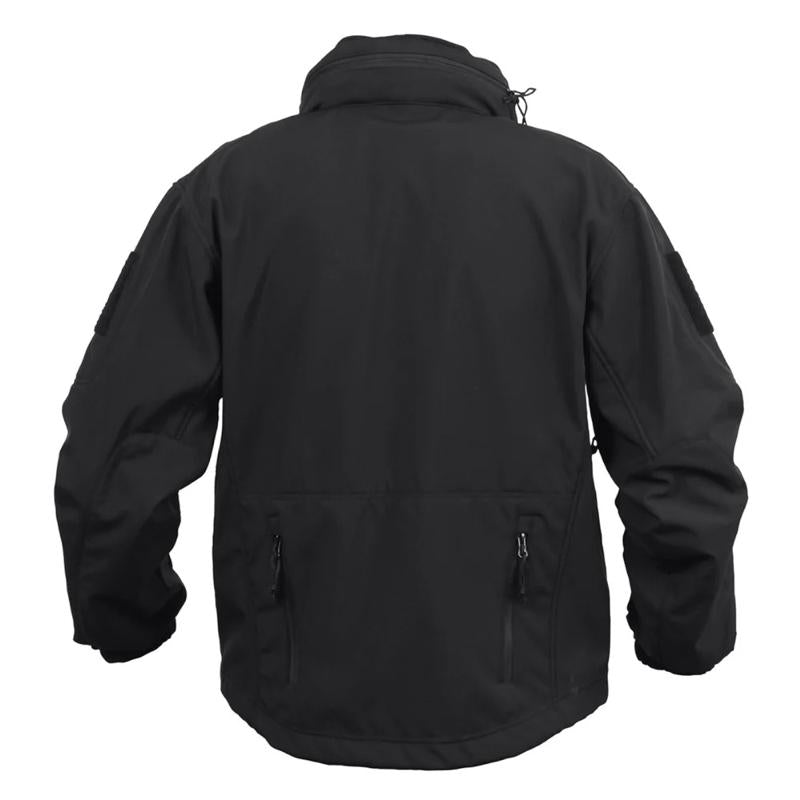 Rothco Men’s Casual Soft Shell Black Jacket - Rothco Men’s Soft Shell Jackets - Concealed Carry