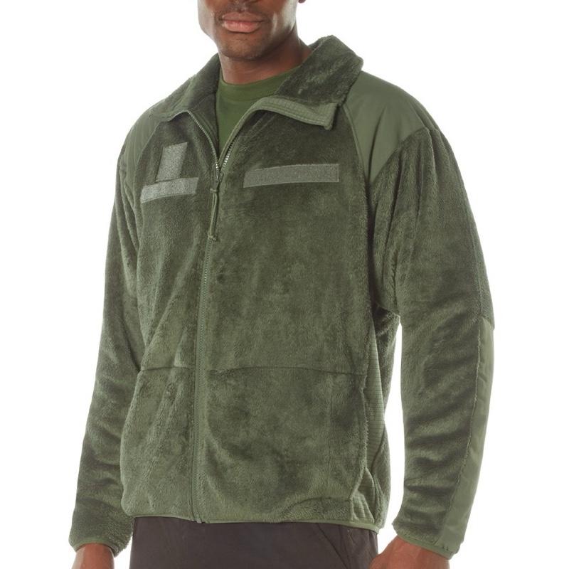 Rothco Generation III Level 3 ECWCS Fleece Jacket - Olive Drab, 100% Nylon, 4 Pockets, Collared Neck, Rugged Material, Suitable for Cold Weather - Zipper, Outdoor, Soft, Coats, Shell, Mesh, Elastic, Clothes, Breathable