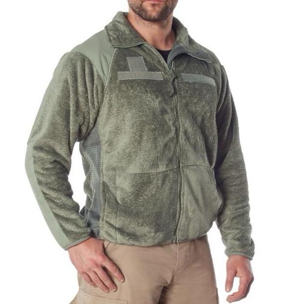 Rothco Generation III Level 3 ECWCS Fleece Jacket - Olive Drab, 100% Nylon, 4 Pockets, Collared Neck, Rugged Material, Suitable for Cold Weather - Zipper, Outdoor, Soft, Coats, Shell, Mesh, Elastic, Clothes, Breathable