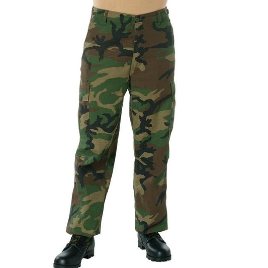 Rothco Vintage Vietnam Rip-Stop Fatigue Pants 100% Rip-Stop Cotton 32” Inseam Loose-Fitting Cargo Pants with 6 Spacious Pockets for Men - Menswear