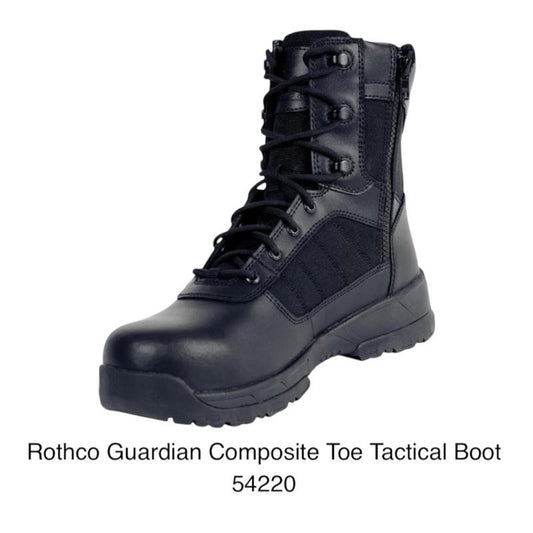 Rothco Guardian Composite Toe 8 Inch Tactical Boots Black - Men’s Waterproof Boot