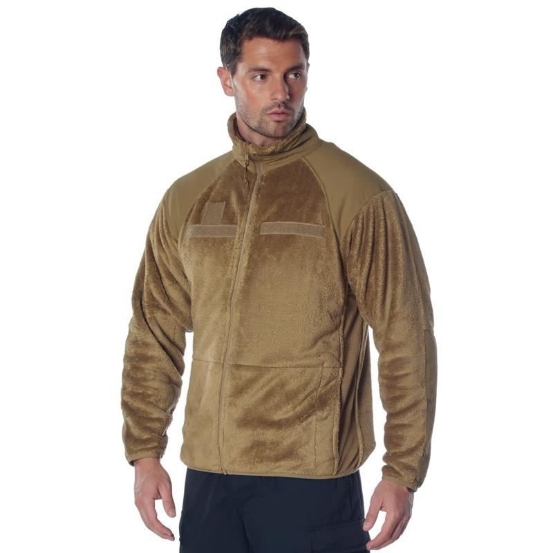 Rothco Generation III Level 3 ECWCS Fleece Jacket - Coyote Brown, 100% Nylon, 4 Pockets, Suitable for Cold Weather, ISO Certified, Men's - Zipper, Outdoor, Soft, Coats, Collar, Shell, Mesh, Elastic, Clothes, Breathable