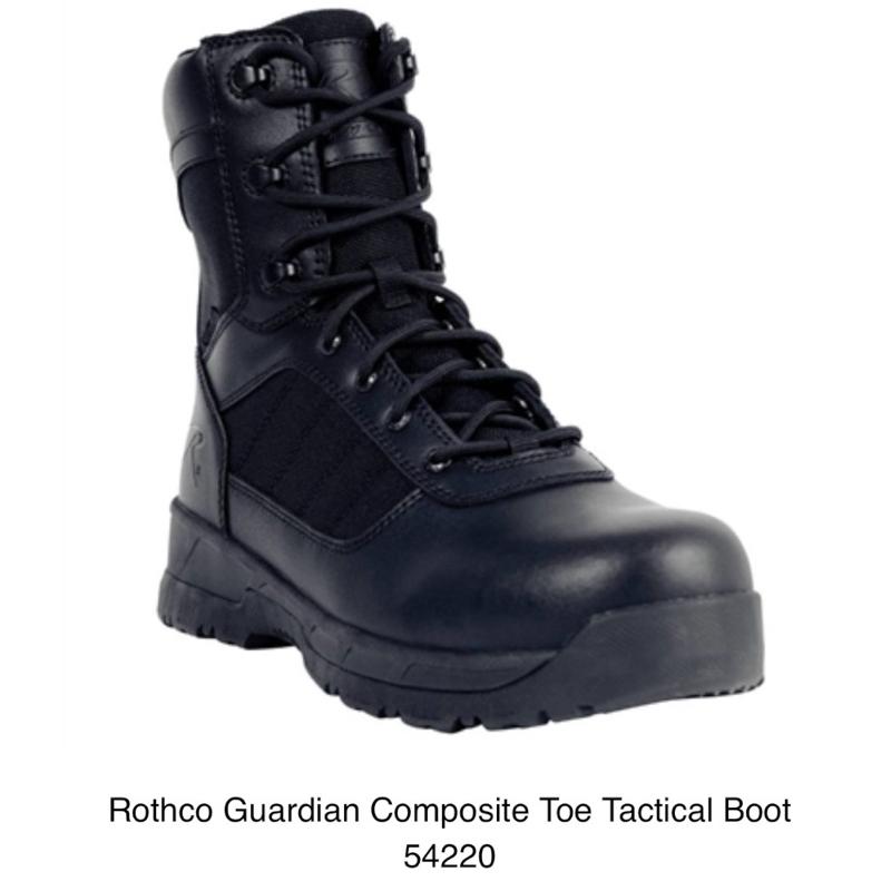 Rothco Guardian Composite Toe 8 Inch Tactical Boots Black - Men’s Waterproof Boot