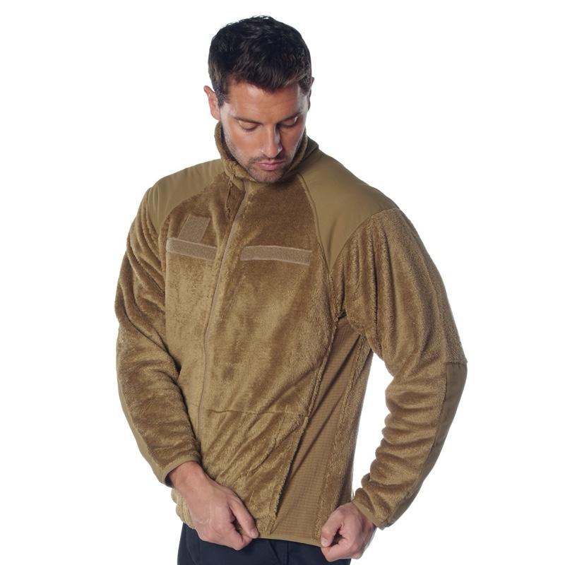 Rothco Generation III Level 3 ECWCS Fleece Jacket - Coyote Brown, 100% Nylon, 4 Pockets, Suitable for Cold Weather, ISO Certified, Men's - Zipper, Outdoor, Soft, Coats, Collar, Shell, Mesh, Elastic, Clothes, Breathable