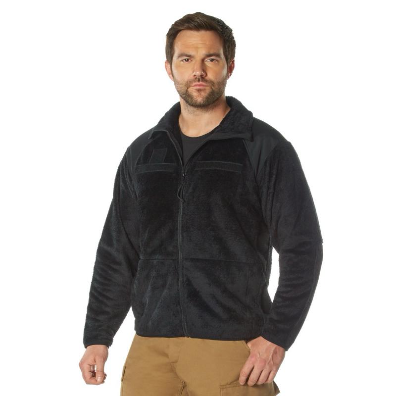 Rothco Generation III Level 3 ECWCS Fleece Jacket - Black, 100% Nylon, 4 Pockets, Suitable for Cold Weather, ISO Certified, Men's - Menswear
