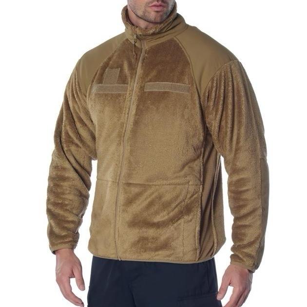 Rothco Generation III Level 3 ECWCS Fleece Jacket - AR Tan, 100% Nylon, 4 Pockets, Collared Neck, Elastic Cuffs, Suitable for Cold Weather, Men's - Shell, Zipper, Soft, Coats, Clothes, Outdoor, Mesh, Breathable