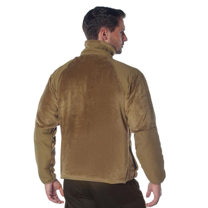 Rothco Generation III Level 3 ECWCS Fleece Jacket - Coyote Brown, 100% Nylon, 4 Pockets, Suitable for Cold Weather, ISO Certified, Men's - Zipper, Outdoor, Soft, Coats, Collar, Shell, Mesh, Elastic, Clothes, Breathable