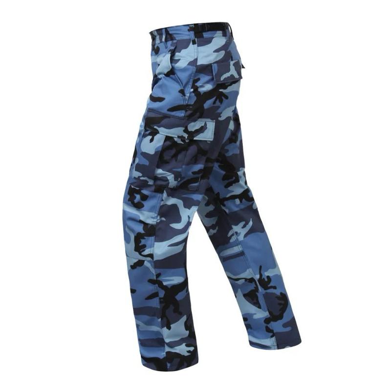 Rothco Color Camo Tactical BDU Pants - Sky Blue Camo Pants, Unisex Cargo Camouflage BDU Pants, Menswear Camo Pants, Women’s Casual Color Camo Pants Womenswear