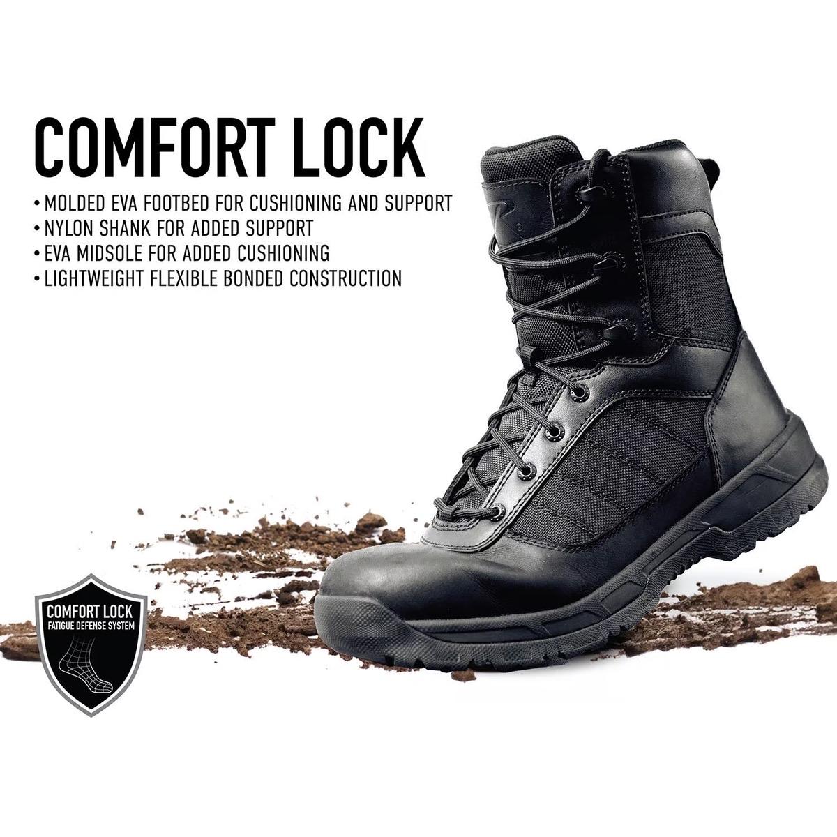 Rothco Guardian Composite Toe Boots 8 Inch Tactical Boot for Men - Black Comfort Worker Footwear Leather Walking Boots