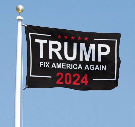 Trump 2024 Fix America Again Flag 3x5 Ft Outdoor Fade Resistant