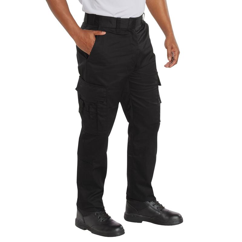 Rothco Deluxe Utility Cargo Pants - Black EMT Pants, Rothco Deluxe Men’s Navy Blue EMT Work Pants, 32 Inches, Cotton-Polyester Blend, Durable Design Menswear Workwear Trouser