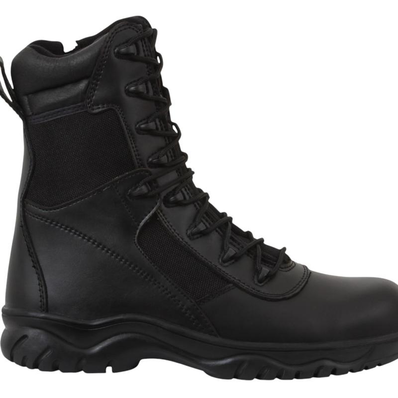 Rothco Forced Entry Composite Toe Tactical Boots With Side Zipper & - 8 Inch Comfort Footwear Boot
