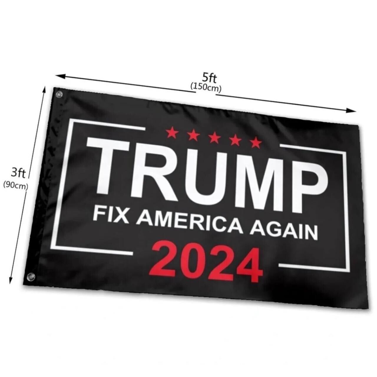 Trump 2024 Fix America Again Flag 3x5 Ft Outdoor Fade Resistant