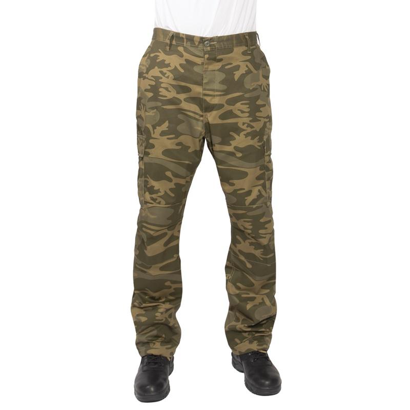Rothco Color Camo Tactical BDU Pants - Coyote Camo Pants, Unisex Cargo Camouflage BDU Pants, Menswear Camo Pants, Women’s Casual Color Camo Pants