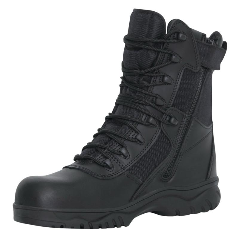 Rothco Forced Entry Composite Toe Tactical Boots With Side Zipper & - 8 Inch Comfort Footwear Boot