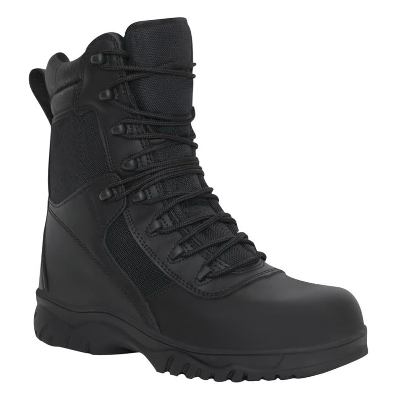 Rothco Forced Entry Composite Toe Tactical Boots With Side Zipper & - 8 Inch Comfort Footwear Boot