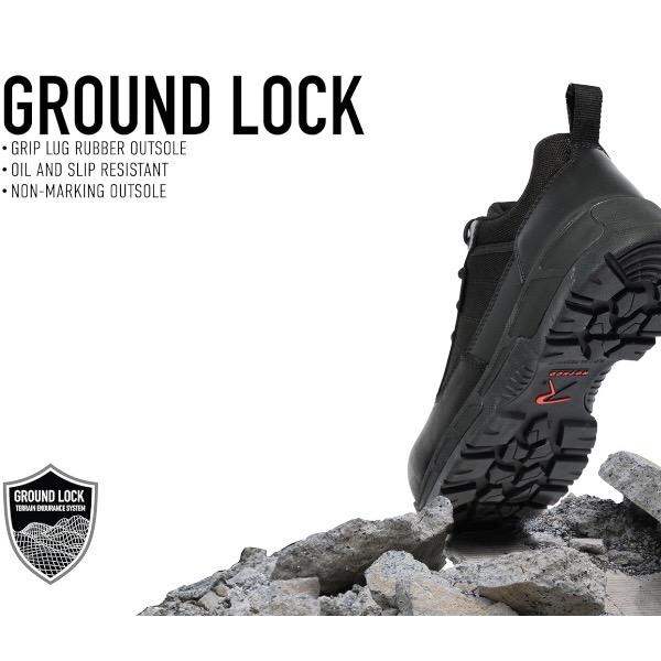 Rothco Guardian Composite Toe Tactical Shoe Boots 4 Inch - Black, Waterproof, Comfort Lock Fatigue Defense System - Footwear Boot Leather Worker Workwear Boot