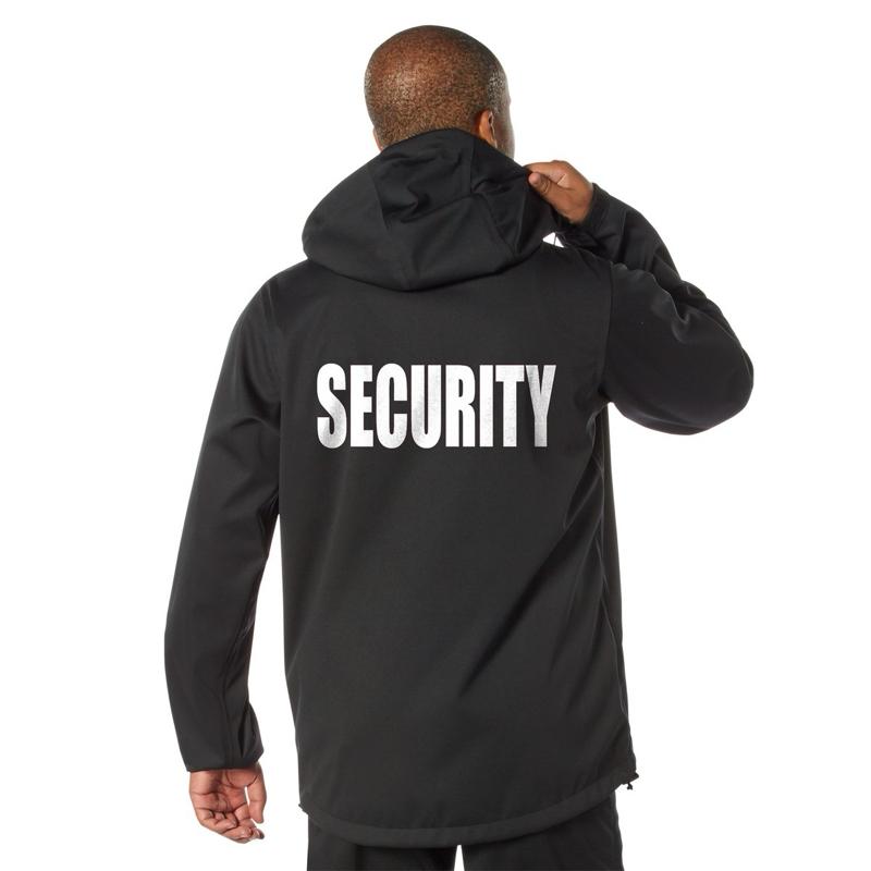 Rothco Shadow Ops Waterproof Security Rain Jacket Black - 5,000mm Waterproof Rating, Long Sleeve, 2 Zippered Hand Pockets, Drawstring Hood, Casual Design for Security Use