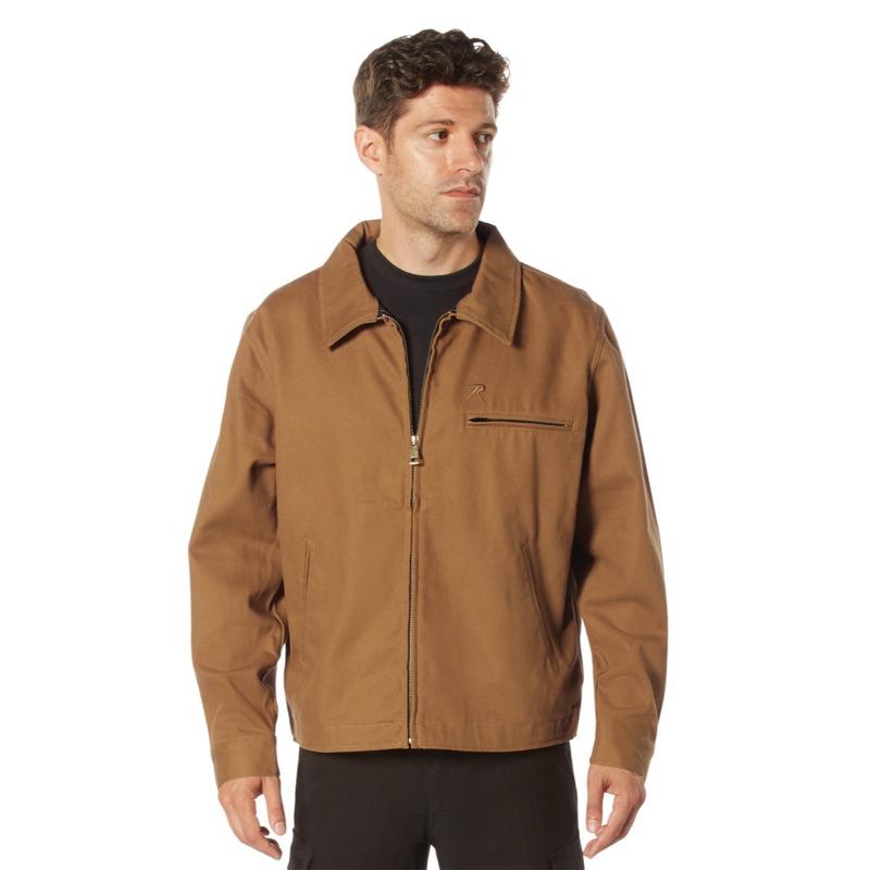 Rothco Lightweight Canvas Work Jacket – Rugged & Casual Long Sleeve Workwear