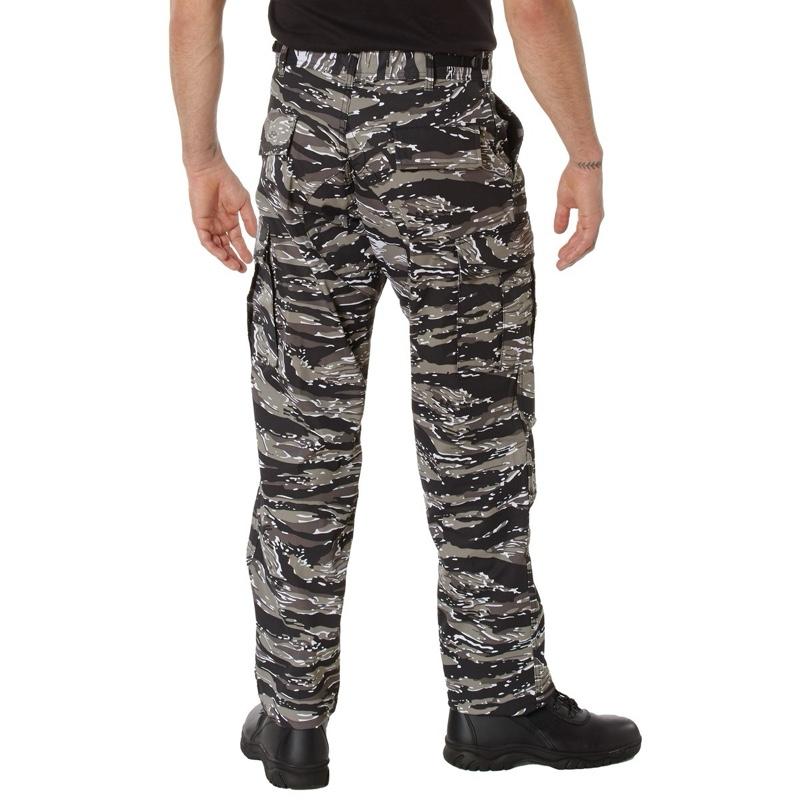 Rothco Color Camo Tactical BDU Pants - Urban Tiger Stripe Camo Pants, Unisex Cargo Camouflage BDU Pants, Menswear Camo Pants, Women’s Casual Color Camo Pants
