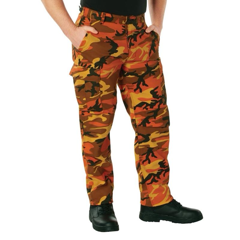 Rothco Color Camo Tactical BDU Pants - Stinger Yellow Camo Pants, Unisex Cargo Camouflage BDU Pants, Menswear Camo Pants, Women’s Casual Color Camo Pants