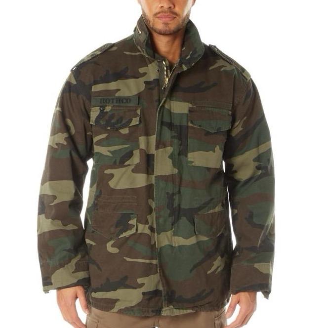Rothco Men’s Vintage M-65 Field Jacket - Olive Drab Menswear Casual Jackets